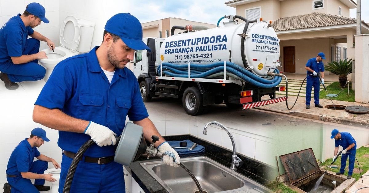 desentupidora esgoto bragranca paulista